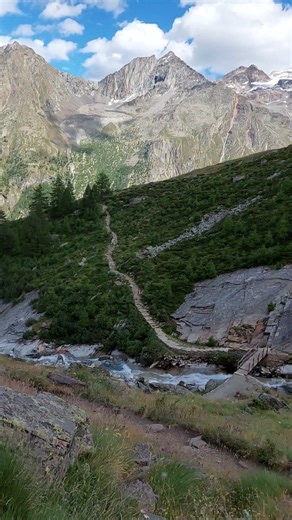 Hiking in the Italian Alps with our dog, Ugo. #shorts #italy #dog What a hike!
