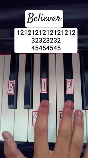 Learn Believer on Piano in Minutes 😱🌹