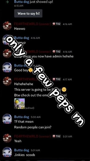 discord server. https://disboard.org/server/1482630583996907571