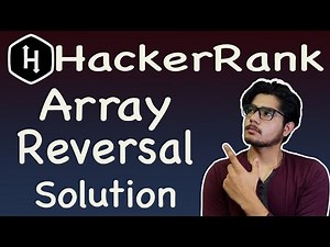 Array reversal hackerrank solution in c | How to reverse an array | Reverse Array in C | Hindi