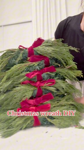1.8K views · 17 reactions | Homemade Christmas wreaths  #christmasdecor #christmaswreath #timelesschristmas #ribbon #diychristmasdecor | Kayla Howell | Facebook