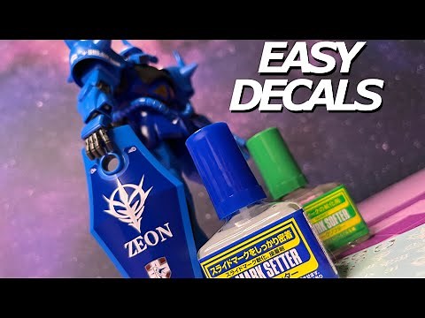 Easy Waterslide Decal Tutorial | How to Apply Waterslide Decals | Gunpla Turorial