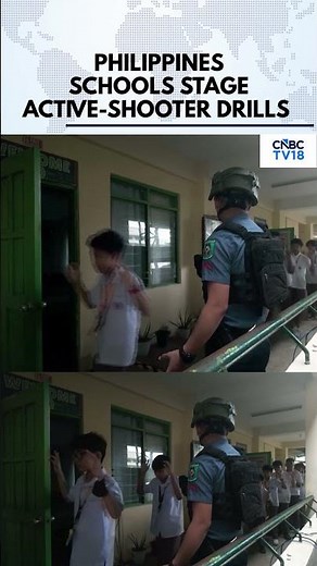 Philippines Schools Conduct Active-Shooter Drills After Deadly Shootings | Students Hide | N18G