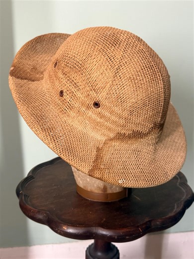 Vintage 1960s Pith Helmet Straw Safari Hat - Etsy Canada