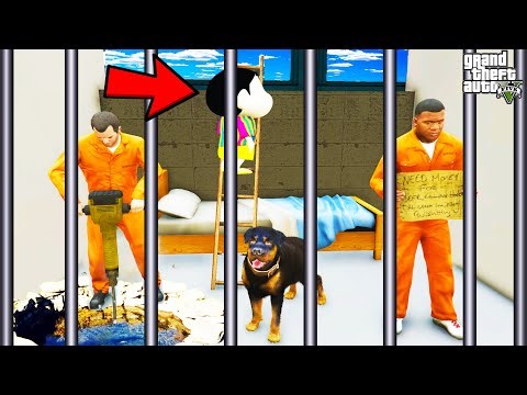 Franklin Planning To ESCAPE SECRET PRISON in GTA 5 | SHINCHAN and CHOP