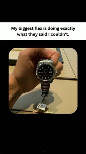 Doing exactly what they said I couldn't.