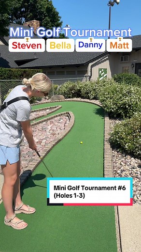 Mini Golf Tournament #6: Bella vs Matt on 18 Holes