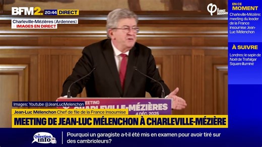 "Il ne faut pas faire la guerre aux Russes", affirme Jean-Luc Mélenchon, chef de file de la France insoumise