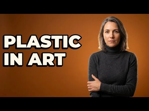 How do artists use plastic in mask making?