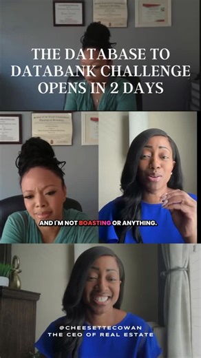 Cheesette Cowan | Coach For Real Estate Agents on Instagram: "Your database is either a goldmine or a graveyard. There is no in-between. Most “challenges” in this industry are a joke. They give you a few “feel good” scripts, a couple of Canva templates, and send you on your way to fail. This is not that. The Database to Databank Challenge is the only program designed to strip away the “entrepreneurial” chaos and install a cold, hard system that turns names into net worth. We aren’t here to “orga