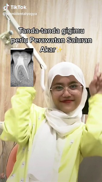 Perawatan saluran akar bertujuan mempertahankan gigi yg sudah berlubang hingga ke saraf dengan cara mematikan saraf pada gigi Perawatan saluran akar biasanya dilakukan beberapa kali kunjungan ya sahabat Ommi✨ #perawatansaluranakar #perawatansaluranakargigi #psa #gigiberlubang #gigisakit #konservasigigi #klinikgigijogja #klinikgigi #foryoupage