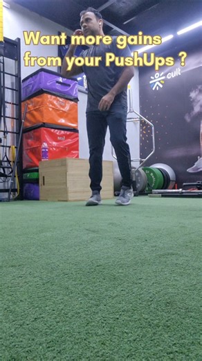 PushUps Variation for Strength| Raised leg PushUp exercise #shorts #youtubeshorts #ytshorts #fitness