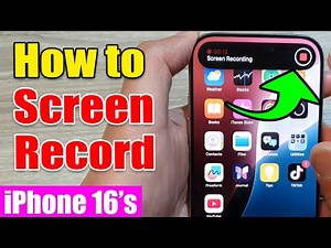 🎬 How to Screen Record on iPhone 16/16 Pro and iOS 18 (Complete Tutorial)