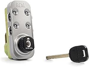 REAL Cabinet Keyless Combination Lock RL9046 - Keyless Lock Knob, Combination Cam Lock with Key Override (For right hinge door use only)