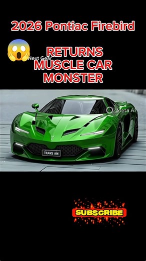 🔥 2026 PONTIAC TRANS AM RETURNS: The American Muscle Monster! | Next Gear