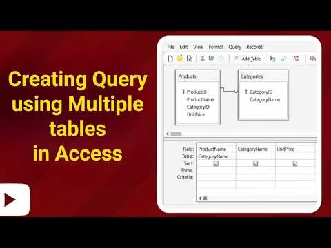 Access Creating Query using Multiple Tables