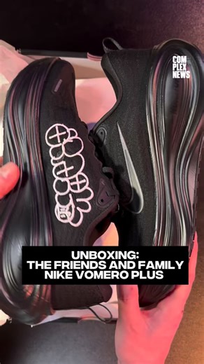 Complex Sneakers on Instagram: "Homerun brought good details on their Friends and Family Nike Vomero Plus, which has been a model thats brought a lot of buzz. Here’s the full breakdown."