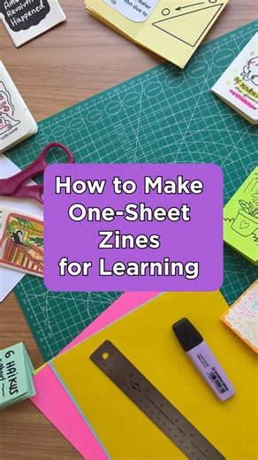 Edutopia on Instagram: "For a creative and fun low-stakes assessment, try having your students make one-sheet zines! 📖💡 Comment “Zine” and we’ll send you a our free zine template."