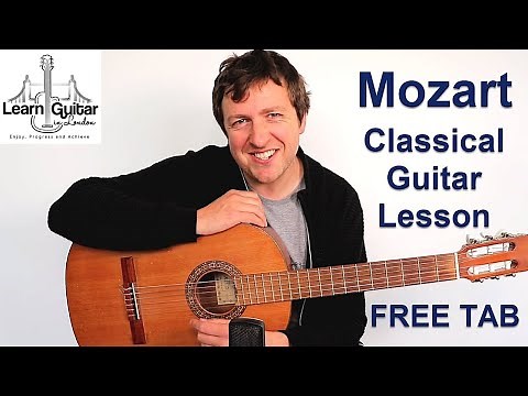 Mozart - Eine Kleine Nachtmusik - Guitar Lesson - FREE TAB - Drue James