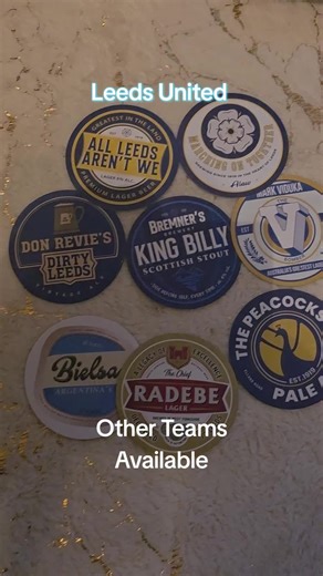 Leeds United Beer Mats for Football Fans