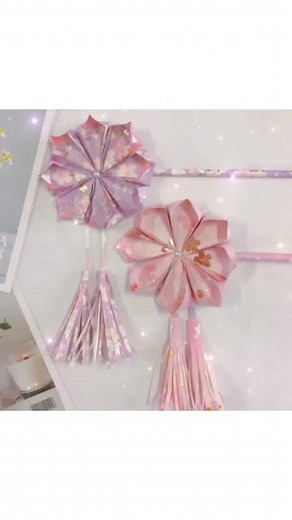 #手工diy #折纸 #Origami 古風髮簪摺紙教程