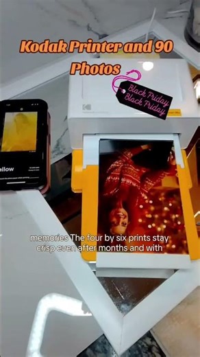 Kodak printer and 9 plus 3 color cartridges to print out all your holiday memories for your family