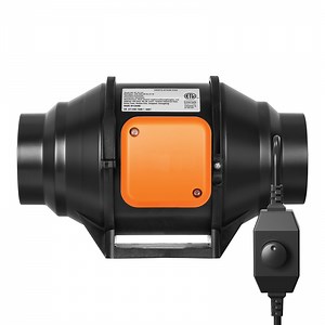 KFFKFF 4 Inch Inline Duct Fan HVAC Exhaust Blower Kit AC Variable Speed ​​Control