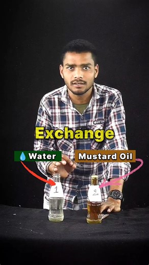 💧Water vs Oil | #science #experiment #shorts