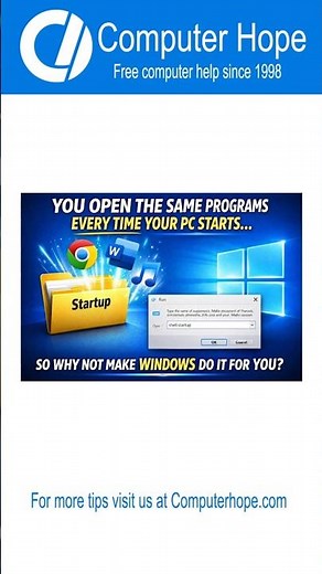Start Programs Automatically When Windows Boots #WindowsTips #StartupApps #Productivity #TechHacks