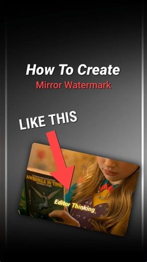 How to create mirror watermark like This #ytshorts #shorts #text #edits #tutorial #capcut #alightmot