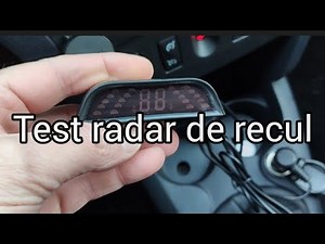 Test radar de recul Aliexpress
