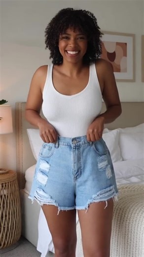 Women Plus Size Ripped High-Waist Denim Shorts, Fashionable Casual Pocket Design for Everyday Outdoors, Perfect for Summer Comfort #plussizeoutfitideas #denimskirtoutfit #plussizewoman #brxlpantswomen #highwaistpantsforwomen #plussizeloungewear #plussizewesternfashion #judybluejeanshorts #hollistershorts #jeanshopping