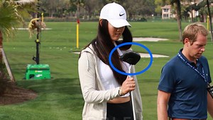 Michelle Wie eyes up Toulon Putter at the Honda Classic
