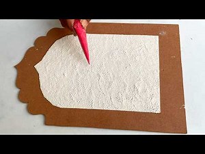 DIY Textured Paste Flowers Wall Art | Sculpting Flower with Texture Cone | Satisfying Texture Art