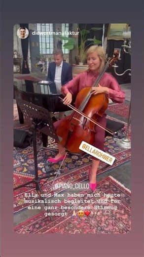 Playing a pop song at a wedding reception #cello #piano #classicalpop #music #instrumentalcover