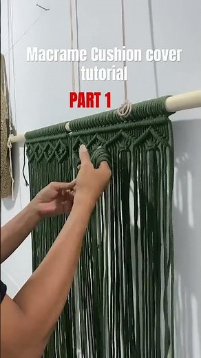 DIY Macrame Cushion Cover | Easy Tutorial for Beginners #macrame