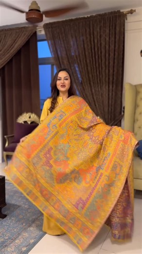 Juvaria Abbasi on Instagram: "Beautiful 💛 @kashmir_culture01 they have amazing collection do visit there page 💛"