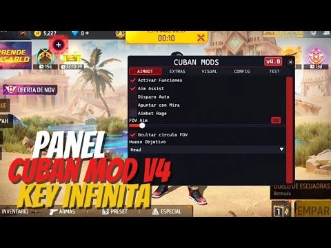 MOD MENU PANEL CUBAN MOD FOR MAIN ACCOUNTS INFINITE KEY ANTIBAN