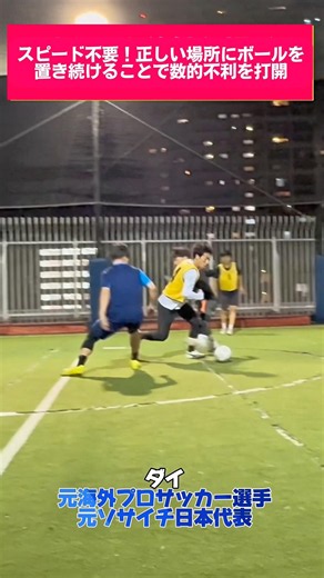 【フットサル】スピード不要！正しい場所にボールを置き続ける