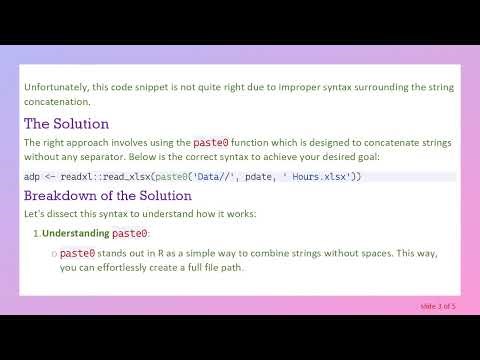 How to Dynamically Save Files with Variable Names in R Using paste0