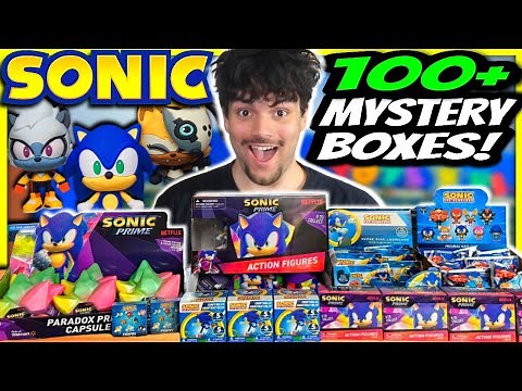 Unboxing 100 Sonic The Hedgehog Mystery Boxes!
