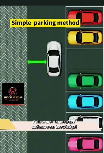 Easy parking 90 degrees Backing Up #driving #parking #studentdriver #learnerdriver #fivestardrivingschool #drivetest #parkinglot #drivinglessons #drivingtips #drivingschool #drivingtraining #drivingrules #drivinglicense #parkingchallenge #dmv #cars