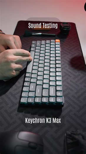 🔥 Upgrade your desk with Keychron K3 Max! 🔥 75% low-profile, hot-swappable Gateron switches, 1000Hz wireless, 22 RGB modes. Works with Mac, Windows, Linux. Lightweight, long battery, durable aluminum. Swap switches anytime. 💥✨ | Vibe Gaming