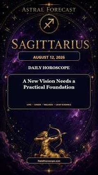 Sagittarius Horoscope Today – August 12, 2026 | Love, Career & Lucky Guidance #shorts #horoscope
