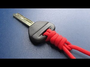 Quick and easy paracord keychain. Paracord keychain-making crafting. Great rope trick and skills.