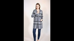 Watch Women's Long Sleeve Wrap Sweater Open Front Knit Cardigan on Amazon Live