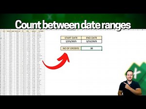 Count Values Between Two Dates in Excel | COUNTIFS Function