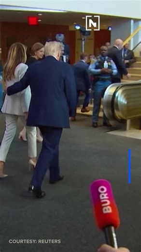 573K views · 4.6K reactions | “These are the two things I got from the United Nations: a bad escalator and a bad teleprompter,” President Trump said Tuesday after his U.N. speech. His press secretary later suggested someone might've intentionally halted the escalator. MORE: https://www.newsnationnow.com/politics/ap-politics/ap-trump-to-take-aim-at-globalist-institutions-make-case-for-his-foreign-policy-record-in-un-speech/ | NewsNation | Facebook