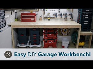 Easy DIY Garage Workbench