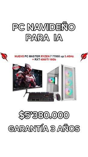 57 reactions · 15 comments | Valor $5’380.000 Nuevo PC 7700X +...